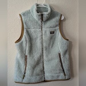 L.L. Bean Light Blue Sherpa Vest